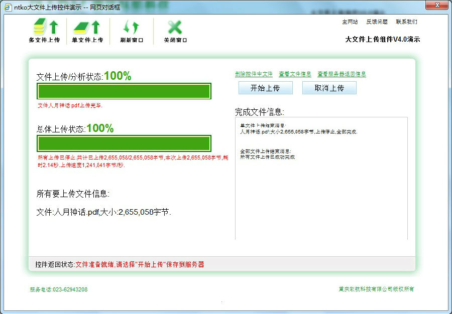NTKO大文件上傳控件